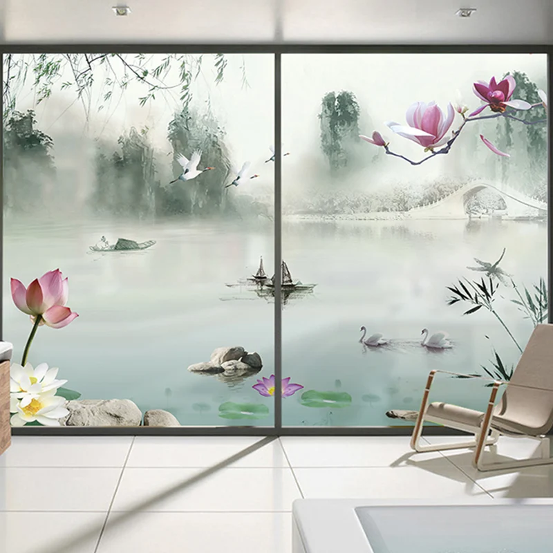 Индивидуальные наклейки из искусственного матового стекла для ванной кухни