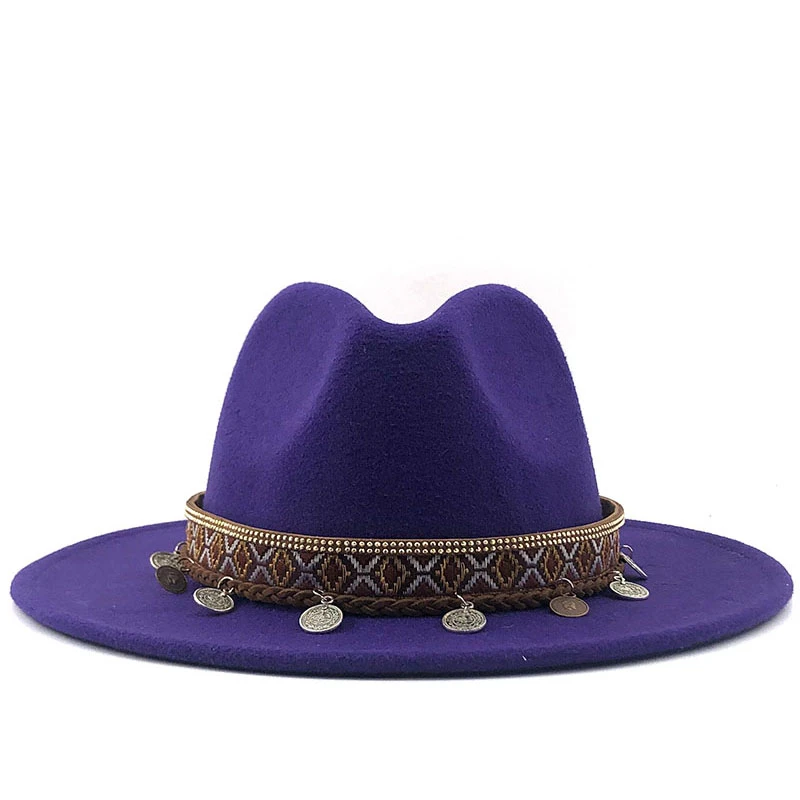 

Women Men Wool Vintage Gangster Trilby Felt Hat With Wide Brim Gentleman Elegant Winter Autumn Jazz Caps 56-60CM Free Shipping