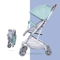 lazychild folding portable sit and lie childrens trolley baby stroller reclining seat four wheels stroller 2021 dropshipping