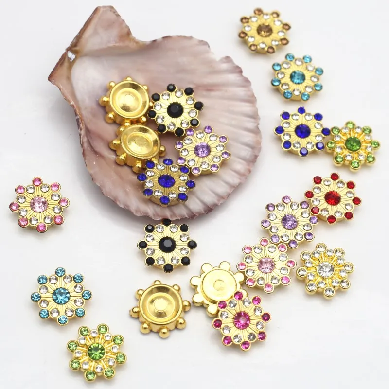 

15 мм микс Подсолнух имитация бриллиантов Стразы Ручное шитье бант ремесла «сделай сам» Украшения ручной работы аксессуары для одежды 10/20 шт...