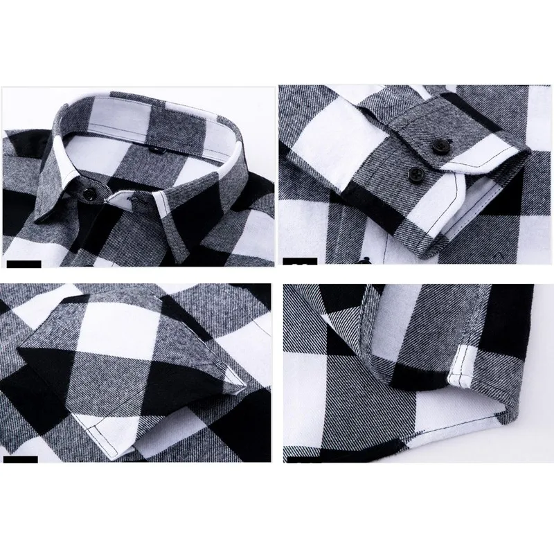 

2021 Spring Autumn Plaid Shirt Men Cotton New Male Casual Long Sleeve Shirt High Quality Man Clothes