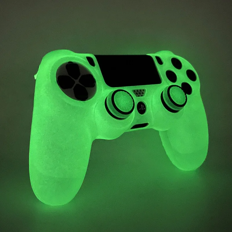 Светящийся Мягкий силиконовый чехол для контроллеров Playstation 4 Dual shok PS4 аксессуары