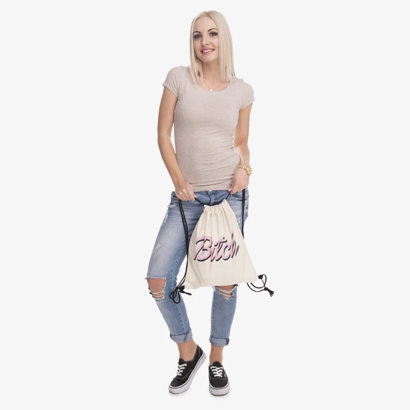 Новый 3D мешок с кулиской принтом пастельных Bitch модные Mochila Cuerda Harajuku рюкзак на
