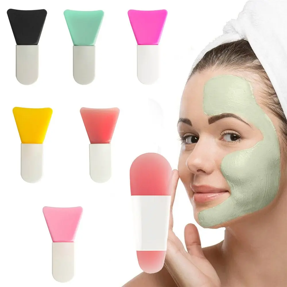 

1PC Professional Silicone Mask Mud Brush Reusable DIY Home Salon Silicone Facial Mud Mixing Brush For Skin Care Cosmetic Tool