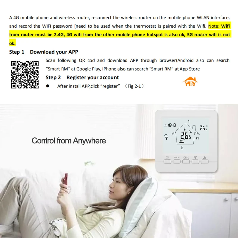 WiFi термостат регулятор температуры Газовый Котел Отопление программируемые