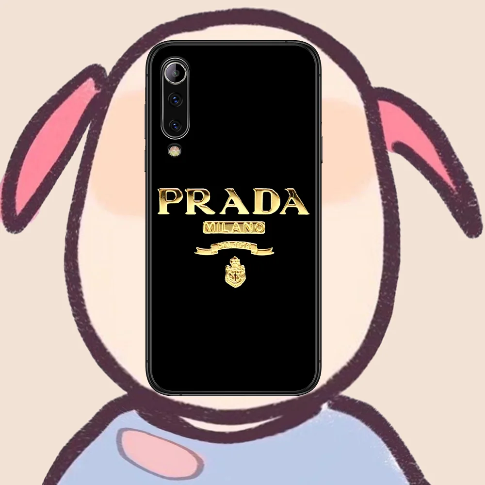 

Italian luxury brand Phone case For Xiaomi Mi note 10 A3 9 MAX 3 A2 8 9 Lite Pro ultra black Coque Tpu Prime Luxury Funda