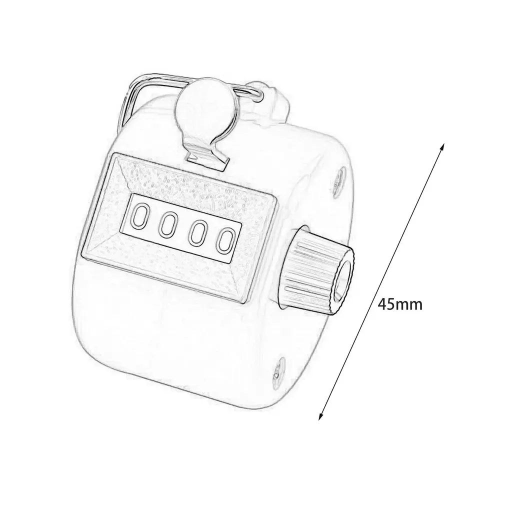 

Free Shipping New Digital Chrome Hand Tally Clicker/Counter 4 Digit Number Clicker Golf counter Sports counter New Arrival