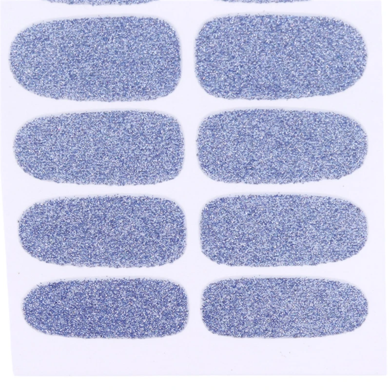 Однотонный Блестящий Порошок для дизайна ногтей наклейки лака полоски