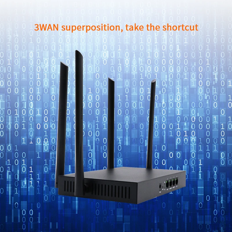 Двухдиапазонный беспроводной Wi-Fi роутер JSMAX JSW15E 1200M 11AC с антенной высоким