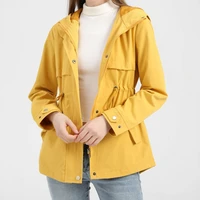 fashion womens jacket hoodies long sleeve windproof rain waterproof outdoor hiking lightweight windbreaker casual coat
