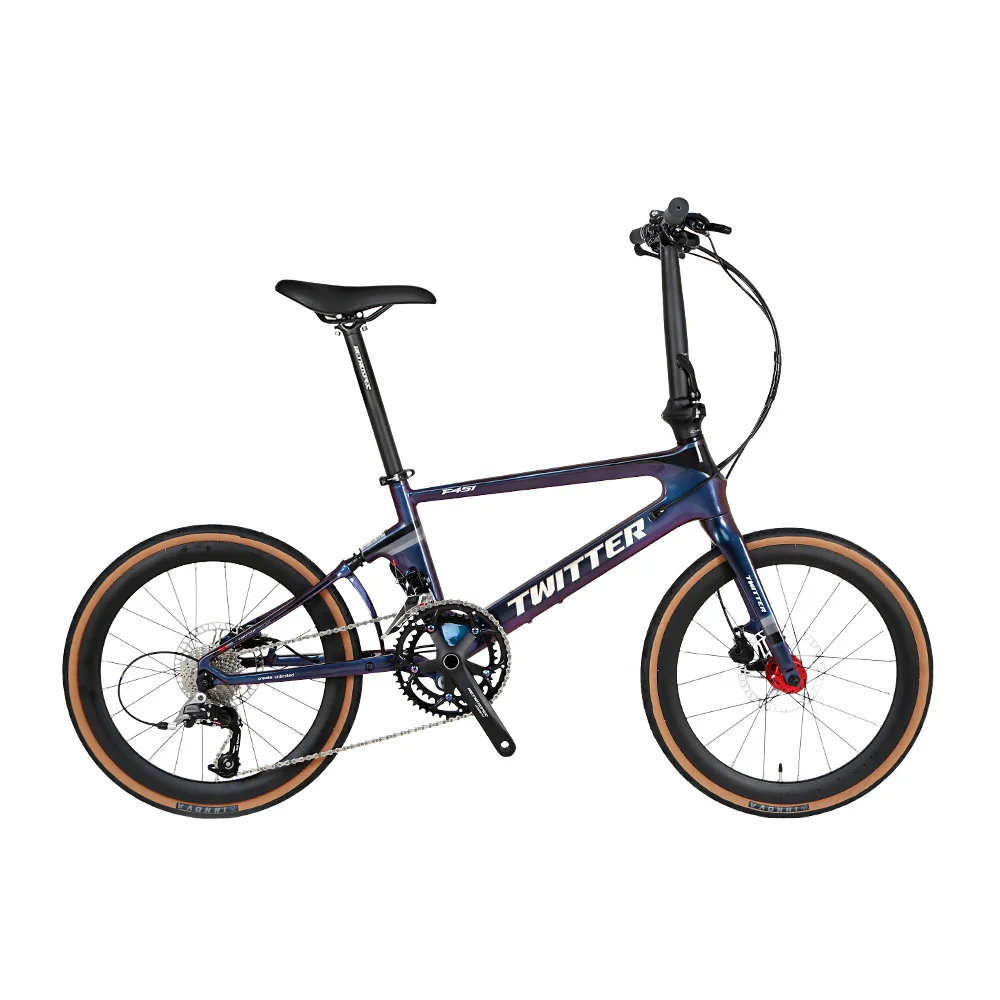 

TWITTER новый полноцветный f451bike 4700-20Speed Гибридный дисковый тормоз углеродного волокна складной велосипед специализированный велосипед bicicleta