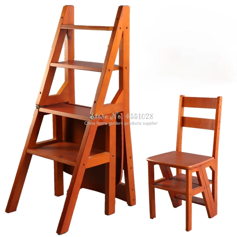 Складная деревянная лестница и стулья складные деревянные лестницы туристичное