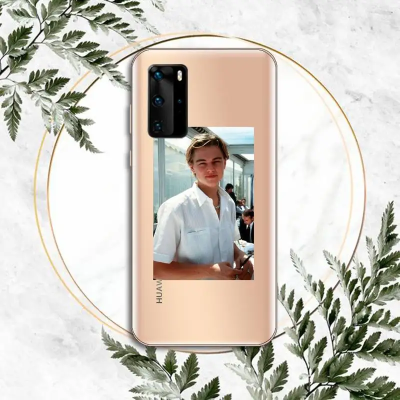 

Leonardo DiCaprio Phone Case Clear Transparent for huawei honor P 40 30 20 lite Pro 10 i 8 9 x p smart 2019