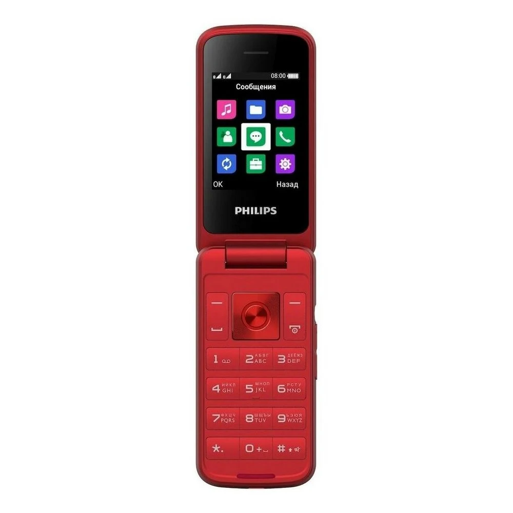 Мобильный телефон Philips Xenium E255 Red (E255 Red) - купить по выгодной цене |
