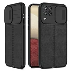 Кожаный чехол Lychee с рисунком для Samsung Galaxy A12 A22, защита для камеры с нажимом для Samsun A02 M12 M32, чехол, оболочка, чехол