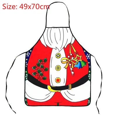 Apron D Новые рождественские украшения для дома, кухни, Скалка, фартук, висячий флаг, муфта, Настольная дорожка, наклейка, рождественские принадлежности - Цвет: Apron D