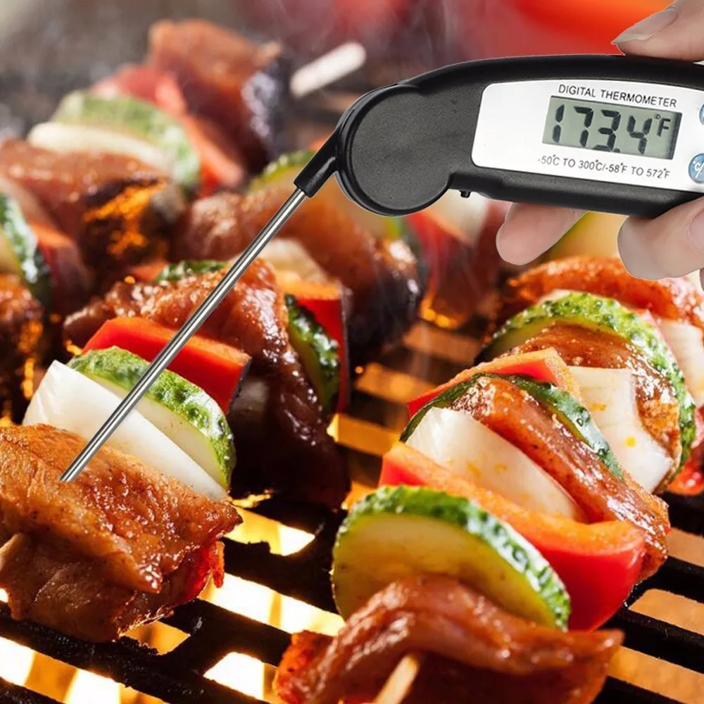 Термометр для мяса, Цифровой Кухонный Термометр, Кухонный Термометр для приготовления пищи, мяса, барбекю, зонд, термометр для мяса, воды, молока, кухонные инструменты