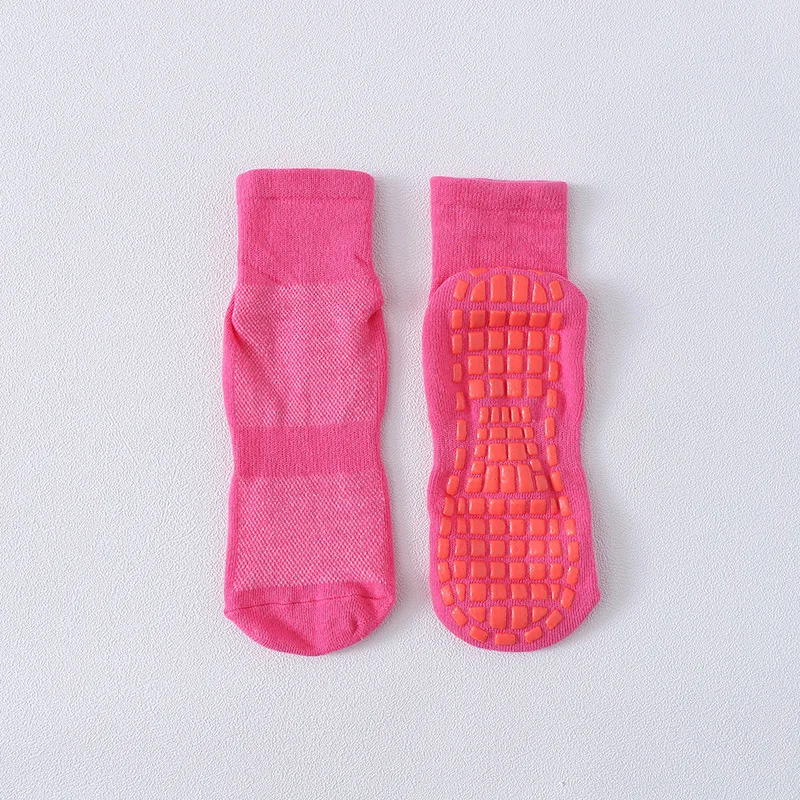 

5 Pairs of Trampoline Socks Non-slip Men and Women Spring and Summer Thin Playground Mesh Breathable Dance Sports Candy Color