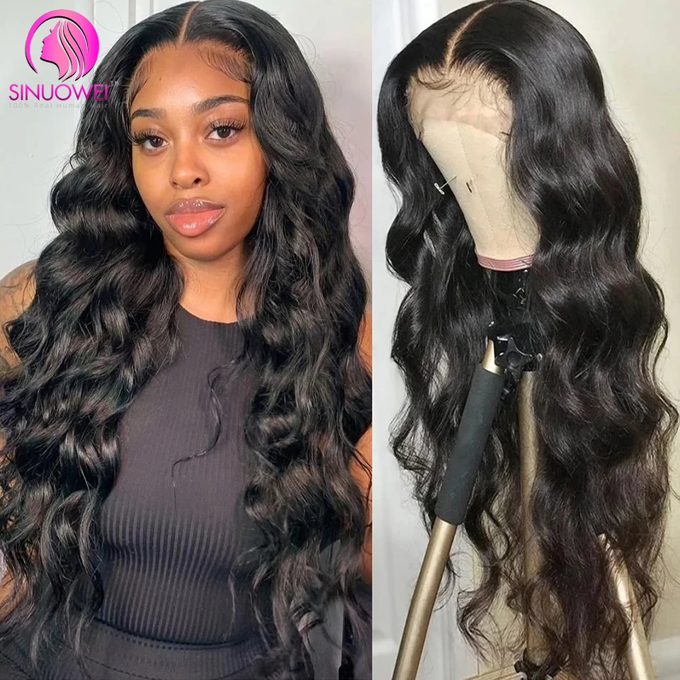 13X4 HD прозрачный кружевной передний парик из человеческих волос для женщин