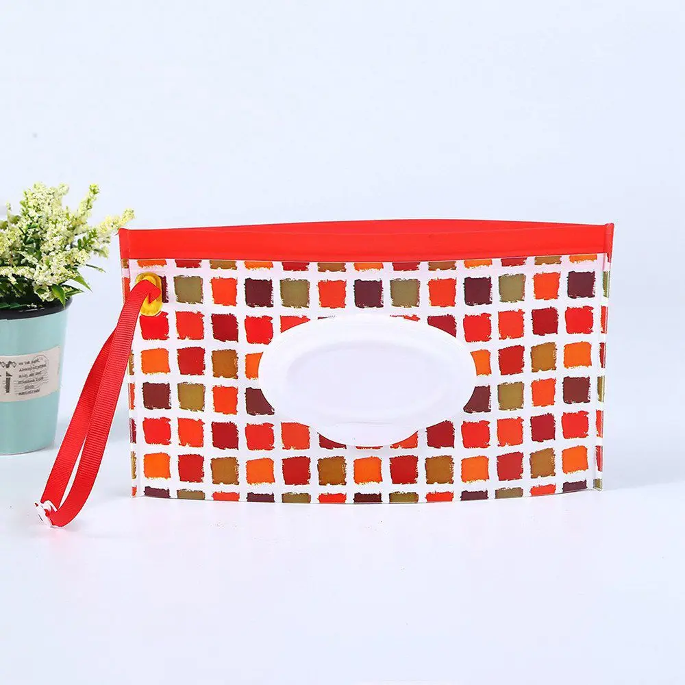 Портативная сумка для влажных салфеток с чехлом пластиковая коробка хранения