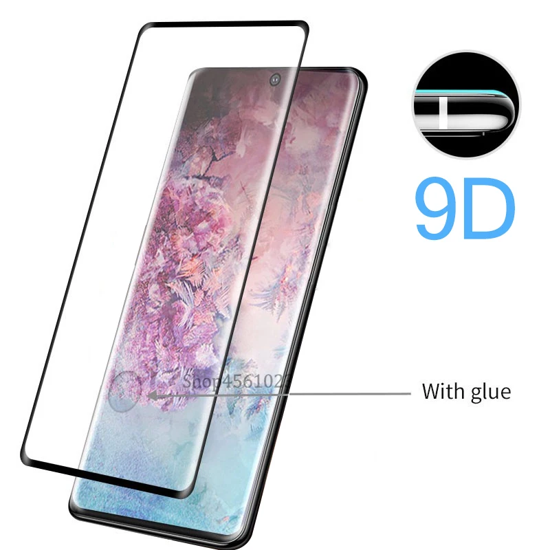 Защитное стекло 9D для Samsung Galaxy Note 10 pro 9 защита экрана закаленное на sumsung galax note10 Plus +