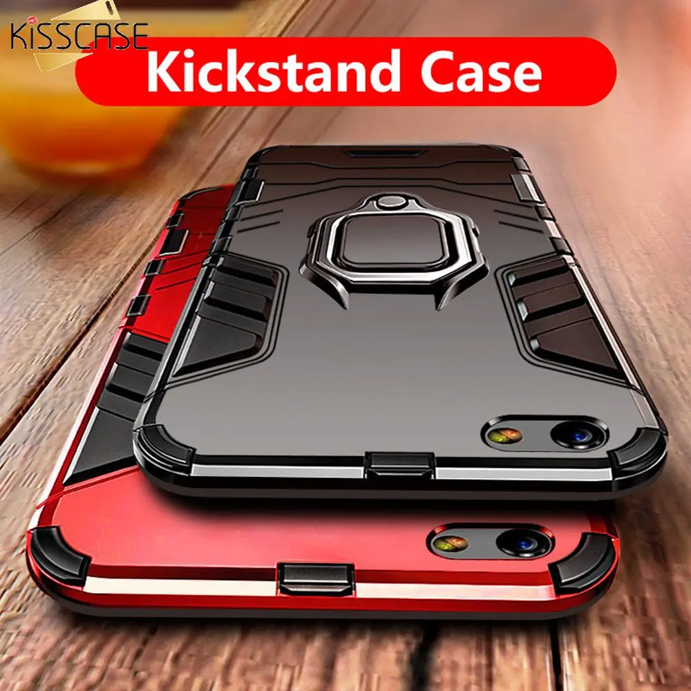 KISSCASE противоударный чехол для iPhone 7 8 6 6S Plus 5S SE магнитный автомобильный телефона XR