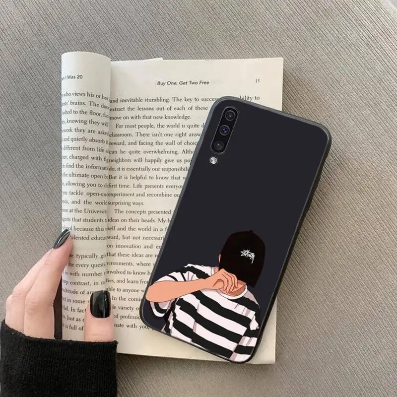 

ins heart senior boys and girls Phone Case For Samsung galaxy S A note 6 7 8 9 10 20 31 40 50 51 71 edge plus 5G