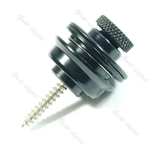 Черная плоская головка нескользящий круглый ремешок замок для Акустическая