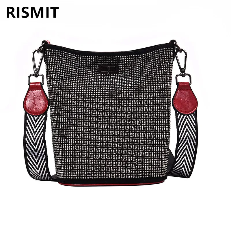 Bolsos Mujer ограниченная сумка-ведро из полиуретана и полиэстера Rismit 2019 Весна Лето