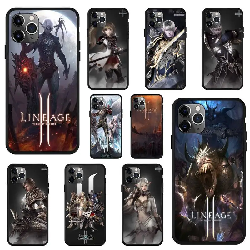 

lineage 2 DIY Luxury Phone Case For Iphone Case 5 5S SE 6 6s 7 8 11 12 X Xs Xr Pro Plus Max Mini Cover