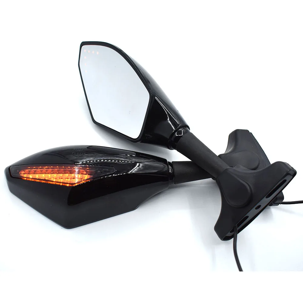 Универсальный мотоцикл заднего вида боковое Крыло зеркала w/Светодиодный