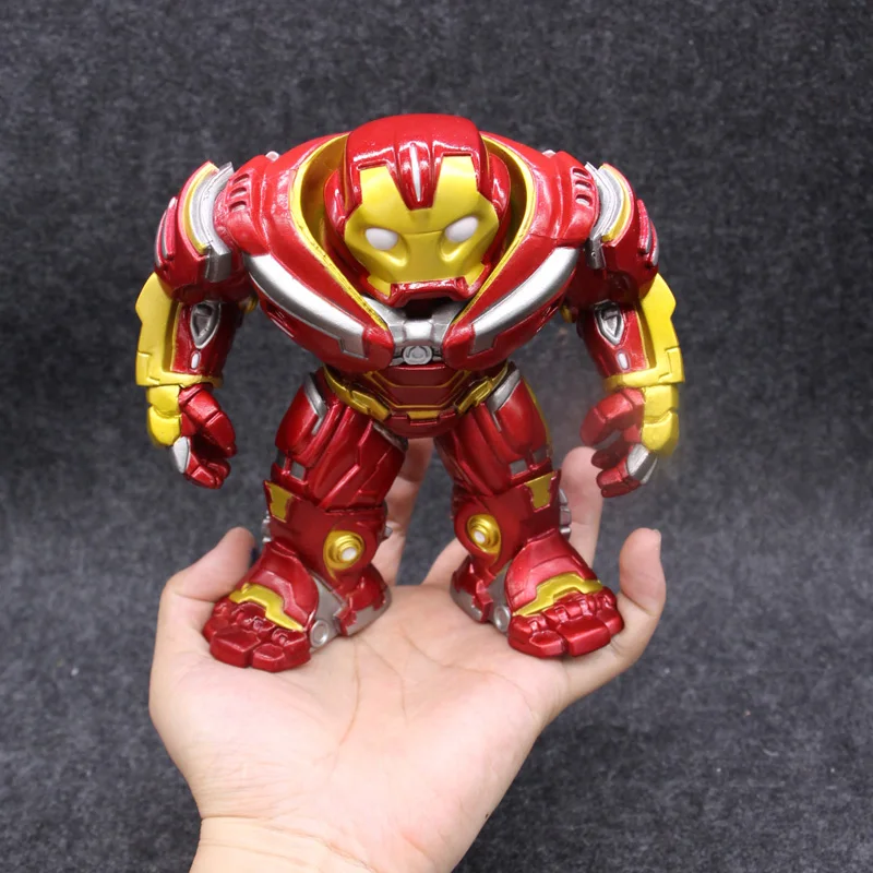 

Marvel Avengers Hulkbuster Cute Ironman Hulk Super Hero Vinyl Dolls Figure Toys