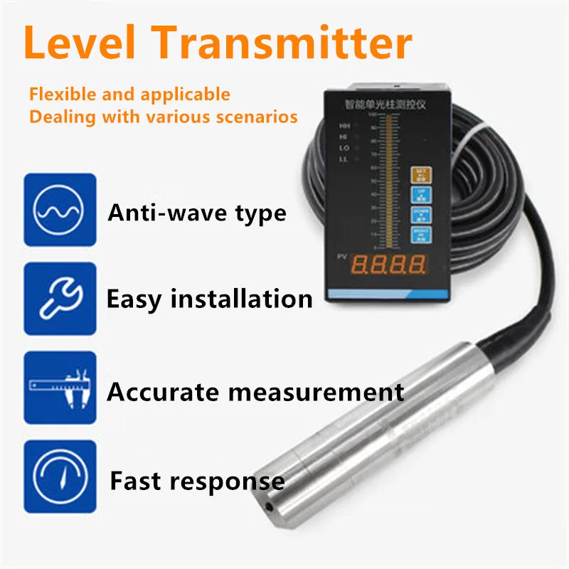 Датчик уровня жидкости входного типа датчик зонд 4-20 мА статическое давление воды