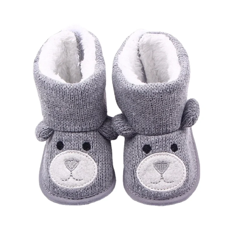 

Baby Winter Boots Infant Toddler Newborn Cute Cartoon Bear Shoes Girls Boys First Walkers Super Keep Warm Snowfield Booties Boot