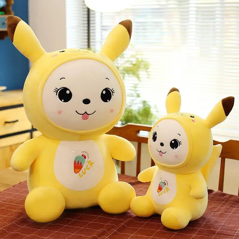 

30-70cm Pokemon Plush Big Size Cartoon Kawaii Pikachu Cosplay Rabbit Stuffed Doll Anime Figure Model Toys For Children's Gift