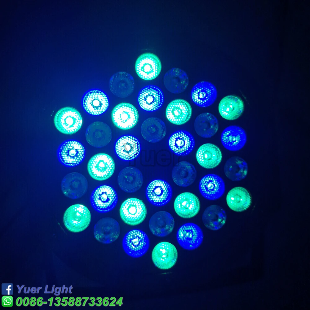 Профессиональный светодиодный сценический свет 36 светодиодный RGB PAR DMX сценическое освещение эффект DMX512 Master-Slave плоские для DJ дискотеки вечерние KTV