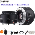 Объектив YONGNUO YN 35 мм F2.0 F2N, объектив YN 50 мм для DSLR-камер Nikon F Mount D7100 D3200 D3300 D3100 D5100 D90, для DSLR-камер Canon