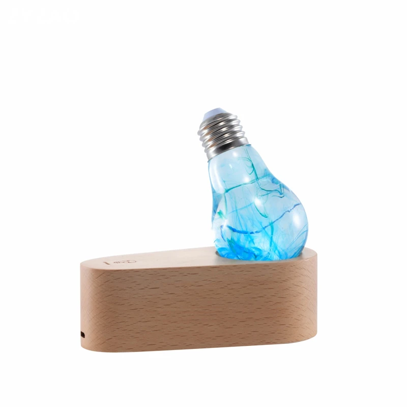 Смола USB Настольная лампа с зарядкой спальня прикроватная лампа домашняя декоративная батарея Светодиодная настольная лампа детская комната подарки DIY Цветочные лампы
