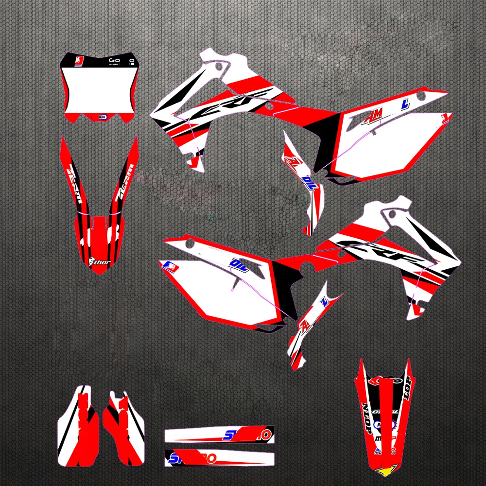 Team Graphic Background Decal Stickers For Honda CRF250 CRF450 CRF250R CRF450R CRF 250 250R 450 450R 2013