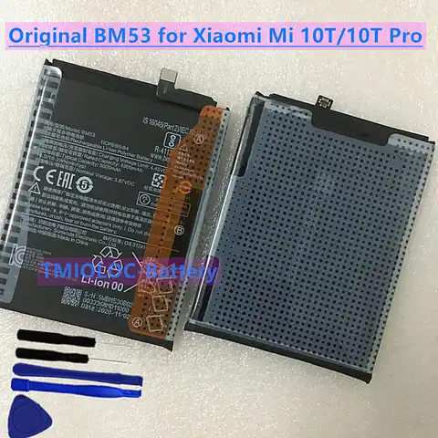 Новый оригинальный высококачественный аккумулятор BM53 5000 мАч для Xiaomi Mi 10T 10T Pro
