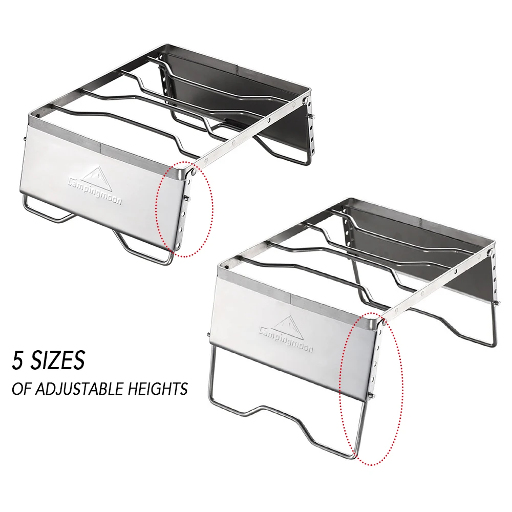 Портативный складной гриль для барбекю на открытом воздухе из нержавеющей стали