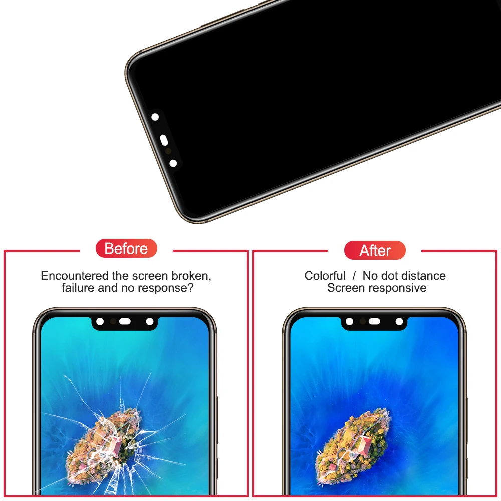 Для 6," huawei mate 20 Lite mate 20 Lite mate 20 Lite ЖК-экран+ сенсорная панель дигитайзер Замена