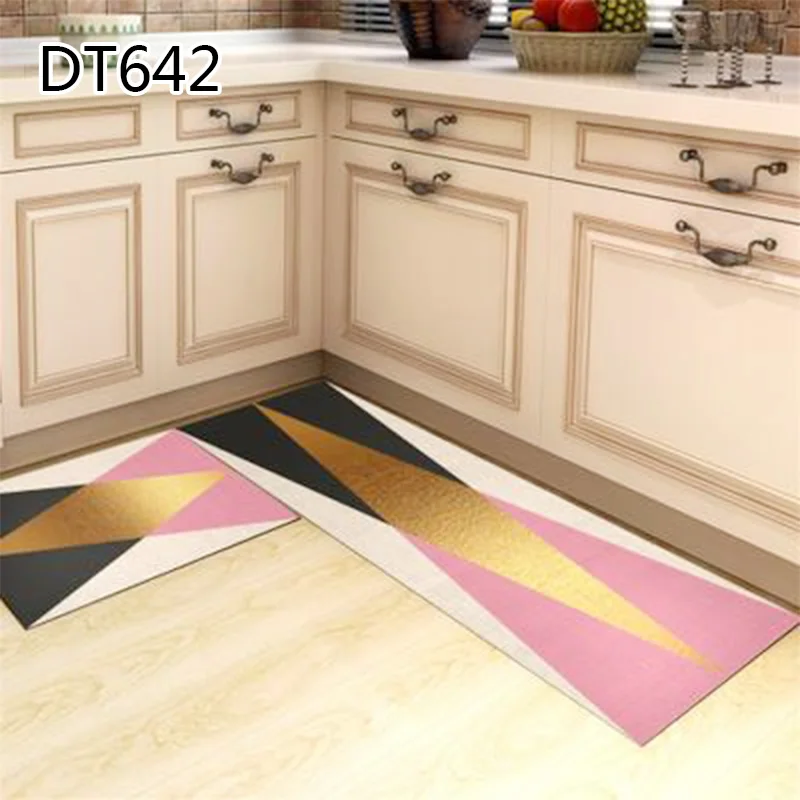 1PCS Anti-slip Doormat Kitchen Geometric Printed Doormat For Living Room Bedroom Home Decor Popular Washable Simple Door Mat - Цвет: 1