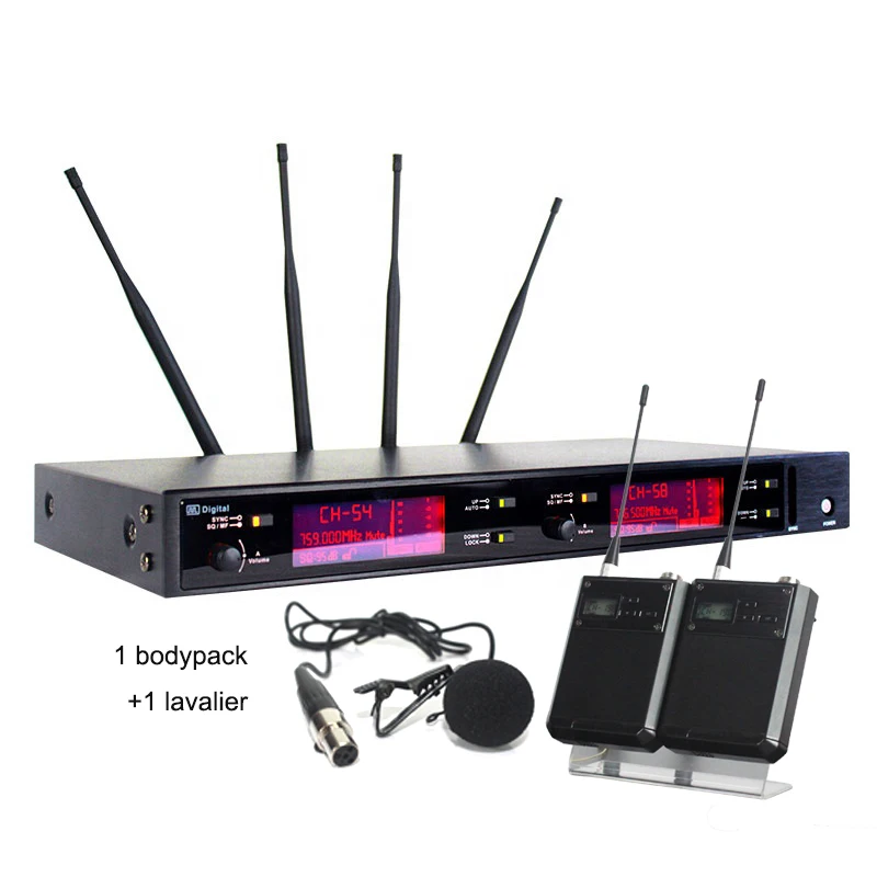 Sinbosen UHF двойная Беспроводная микрофонная система для выступлений цифровой УВЧ
