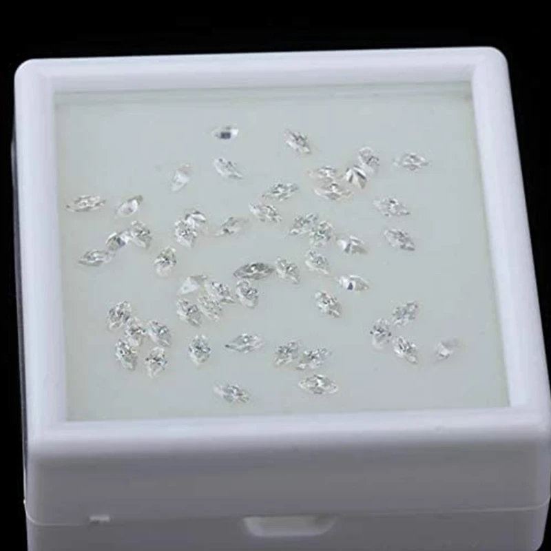 Незакрепленные камни с муассанитом настоящий бесцветный бриллиант маркиза VVS1
