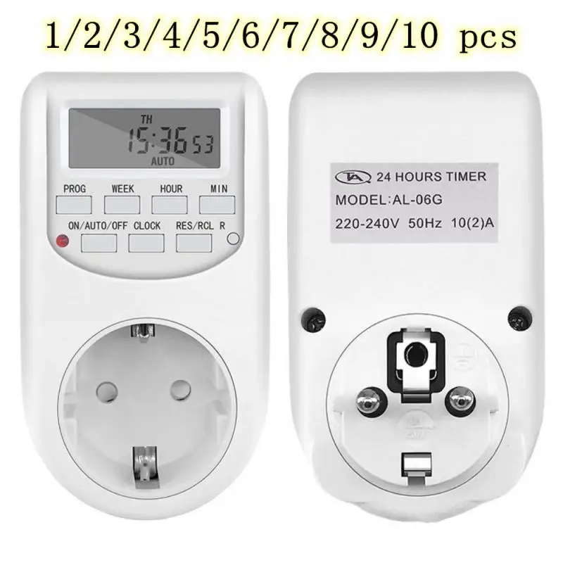 

2021 Digital Timing Switch EU Plug Socket Kitchen Timing Socket 220V 50HZ 10A To 1 Second Digital Timer Plug For Kitchen,home
