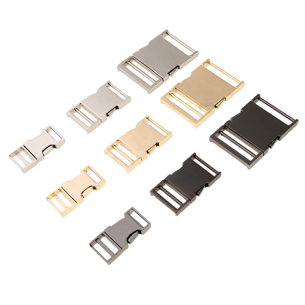 

Alloy Bag Luggage Backpack Strap Webbing Belt Quick Side Release Buckle Clips Clasps
