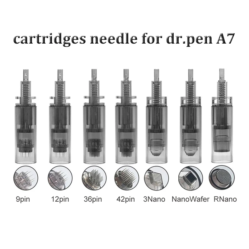 

10p for Ultim A7 Dr.pen Permanent Makeup Machine Tattoo Derma Pen Cartridge Needle 9/24/36/42/nano Pen Machine Tattoo Needle Tip