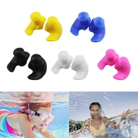 swimming spiral earplugs ergonomic design for nap silicone soundproof spiral swimming lightweight earplugs swimming equipment