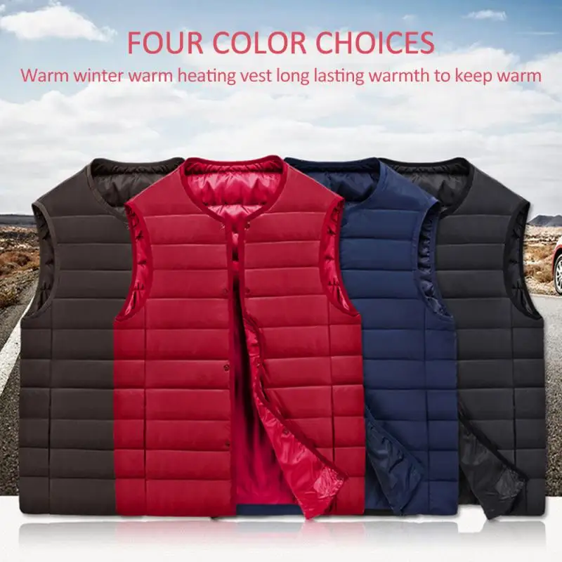 Мужской и Женский умный жилет с подогревом зимние куртки электрическим USB